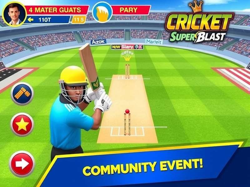 Cricket Super Blast Game Screenshot
